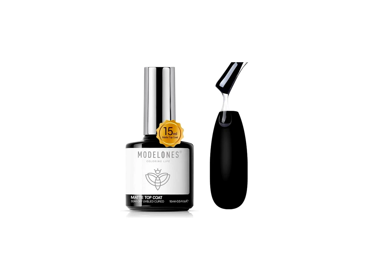 modelones Matte Gel Nail Polish Top Coat, 15ml