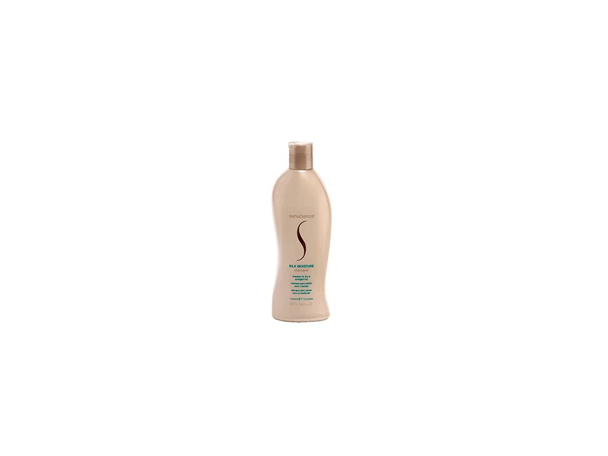 Shampoo Senscience Silk Moisture com Proteína Hidrolisada da Seda e Extrato de Amêndoa Doce para Cabelos Secos ou Danificados