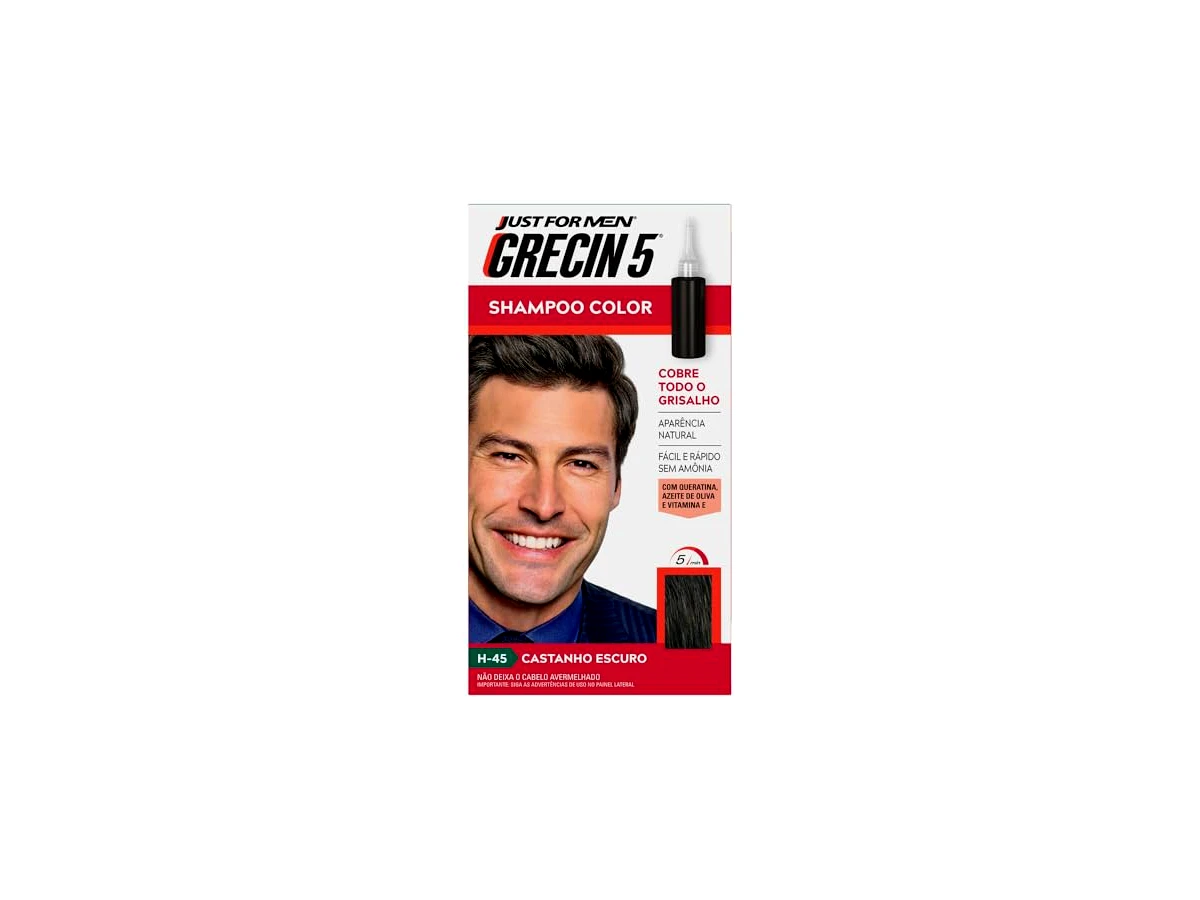 Grecin 5 Shampoo Tonalizante Masculino